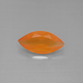 Cornaline Rouge orange naturelle Transparent, 1.48 ct, Transparent / Translucide