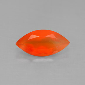 Cornaline Rouge orange naturelle Transparent, 1.52 ct, Transparent / Translucide