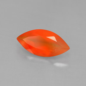 Cornaline Rouge orange naturelle Transparent, 1.52 ct, Transparent / Translucide