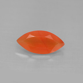 Cornaline Rouge orange naturelle Transparent, 1.60 ct, Transparent / Translucide