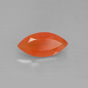 Cornaline Rouge orange naturelle Transparent, 1.60 ct, Transparent / Translucide