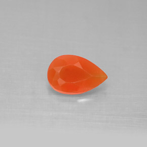 Cornaline orange naturelle transparent, 1,04 ct, transparent / translucide