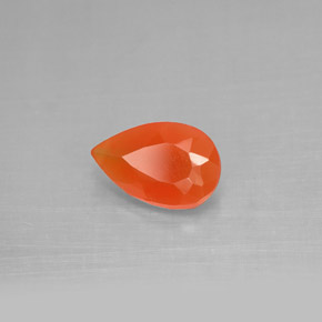 Cornaline orange naturelle transparent, 1,04 ct, transparent / translucide