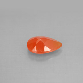 Cornaline orange naturelle transparent, 1,04 ct, transparent / translucide
