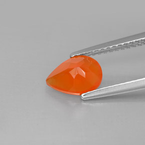 Cornaline Orange naturelle Transparent, 0.94 ct, Transparent / Translucide