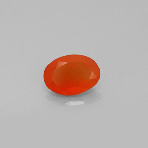 Cornaline orange naturelle transparent, 0,68 ct, transparent / translucide