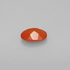 Cornaline orange naturelle transparent, 0,68 ct, transparent / translucide