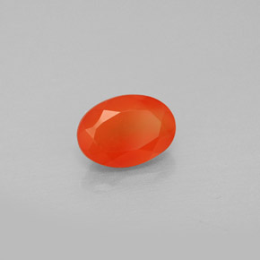 Cornaline Orange naturelle Transparent, 0.84 ct, Transparent / Translucide