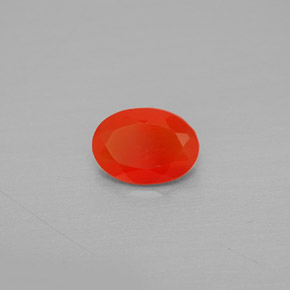 Cornaline orange naturelle transparent, 0,66 ct, transparent / translucide