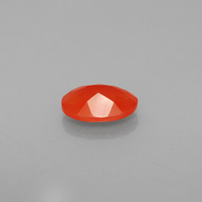 Cornaline orange naturelle transparent, 0,66 ct, transparent / translucide