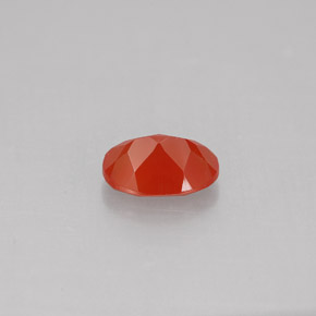 Cornaline rouge orangé naturelle transparent, 0,64 ct, transparent / translucide