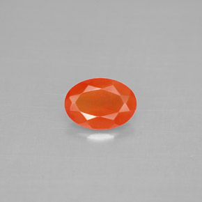 Cornaline Rouge orange naturelle Transparent, 0.62 ct, Transparent / Translucide