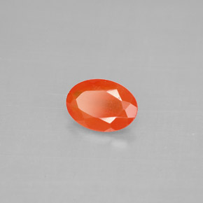 Cornaline Rouge orange naturelle Transparent, 0.62 ct, Transparent / Translucide