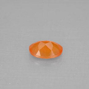 Cornaline orange naturelle transparent, 0,70 ct, transparent / translucide