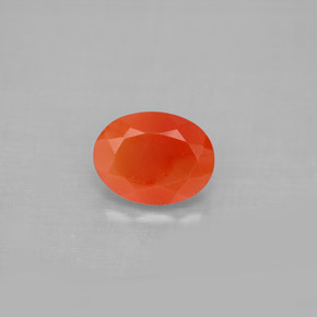 Cornaline Rouge orange naturelle Transparent, 1.23 ct, Transparent / Translucide