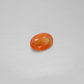 Cornaline Orange naturelle Transparent, 0.45 ct, Transparent / Translucide