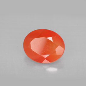 Cornaline Rouge orange naturelle Transparent, 3.03 ct, Transparent / Translucide