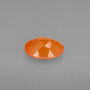 Cornaline Orange naturelle Transparent, 0.91 ct, Transparent / Translucide