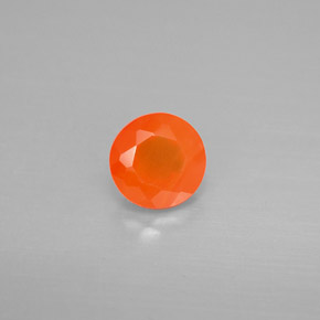 Cornaline Orange naturelle Transparent, 0.73 ct, Transparent / Translucide