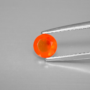 Cornaline Rouge orange naturelle Transparent, 0.38 ct, Transparent / Translucide