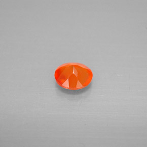 Cornaline Rouge orange naturelle Transparent, 0.38 ct, Transparent / Translucide