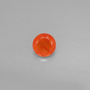 Cornaline Rouge orange naturelle Transparent, 0.48 ct, Transparent / Translucide