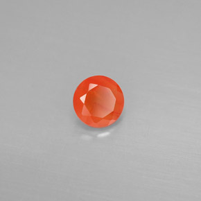 Cornaline Rouge orange naturelle Transparent, 0.48 ct, Transparent / Translucide