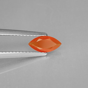 Cornaline Orange naturelle Transparent, 0.39 ct, Transparent / Translucide