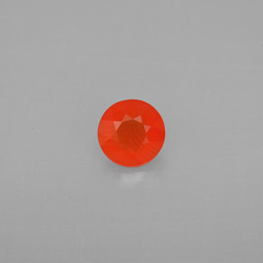 Cornaline orange naturelle transparent, 0,40 ct, transparent / translucide