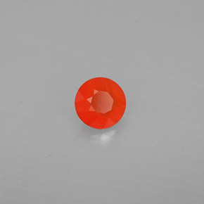 Cornaline orange naturelle transparent, 0,40 ct, transparent / translucide