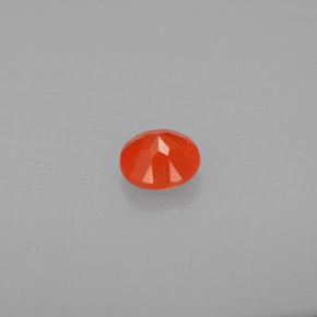 Cornaline orange naturelle transparent, 0,40 ct, transparent / translucide