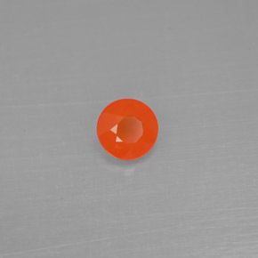 Cornaline Orange naturelle Transparent, 0.38 ct, Transparent / Translucide