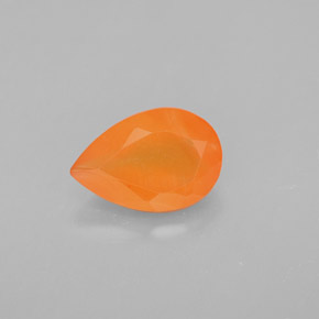 Cornaline Orange naturelle Transparent, 1.29 ct, Transparent / Translucide