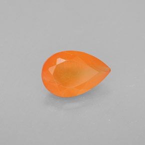 Cornaline Orange naturelle Transparent, 1.29 ct, Transparent / Translucide