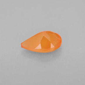 Cornaline Orange naturelle Transparent, 1.29 ct, Transparent / Translucide