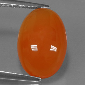 Cornaline Orange naturelle Transparent, 5.86 ct, Transparent / Translucide