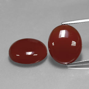 Achetez naturel ct rouge cornaline gems, coupe ovale, en provenance inde chez gemselect. en stock, livraison internationale!