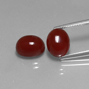 Achetez naturel ct rouge cornaline gems, coupe ovale, en provenance inde chez gemselect. en stock, livraison internationale!