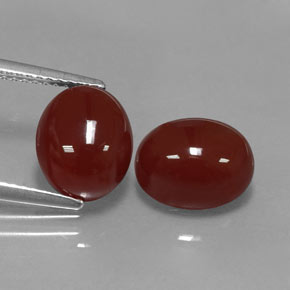 Achetez naturel ct rouge cornaline gems, coupe ovale, en provenance inde chez gemselect. en stock, livraison internationale!