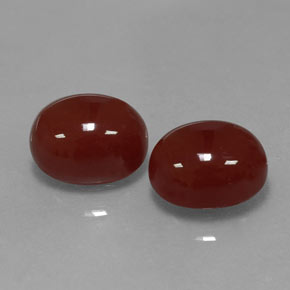 Achetez naturel ct rouge cornaline gems, coupe ovale, en provenance inde chez gemselect. en stock, livraison internationale!