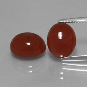 Achetez naturel ct rouge cornaline gems, coupe ovale, en provenance inde chez gemselect. en stock, livraison internationale!