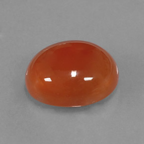 Cornaline orange naturelle transparent, 4,54 ct, transparent / translucide