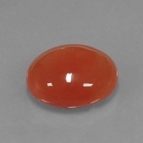 Cornaline orange naturelle transparent, 4,02 ct, transparent / translucide