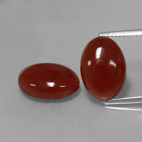 Achetez naturel ct rouge cornaline gems, coupe ovale, en provenance inde chez gemselect. en stock, livraison internationale!