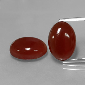 Achetez naturel ct rouge cornaline gems, coupe ovale, en provenance inde chez gemselect. en stock, livraison internationale!