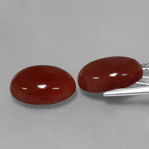 Achetez naturel ct rouge cornaline gems, coupe ovale, en provenance inde chez gemselect. en stock, livraison internationale!