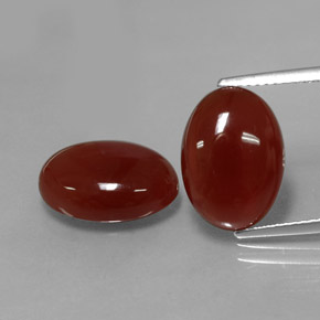 Achetez naturel ct rouge cornaline gems, coupe ovale, en provenance inde chez gemselect. en stock, livraison internationale!