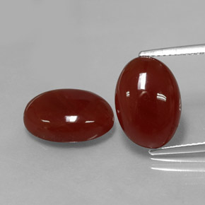Achetez naturel ct rouge cornaline gems, coupe ovale, en provenance inde chez gemselect. en stock, livraison internationale!