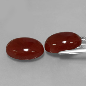 Achetez naturel ct rouge cornaline gems, coupe ovale, en provenance inde chez gemselect. en stock, livraison internationale!