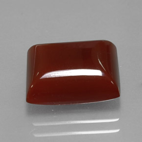 Cornaline orange naturelle baguette, 5,78 ct, translucide